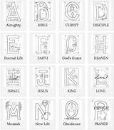 Pages Alphabet Coloring Bible Preschool Kids Sheets Illustrated Abc School Letters Books Letter Activities Children Lessons Colouring Biblical Beautifully Site sketch template