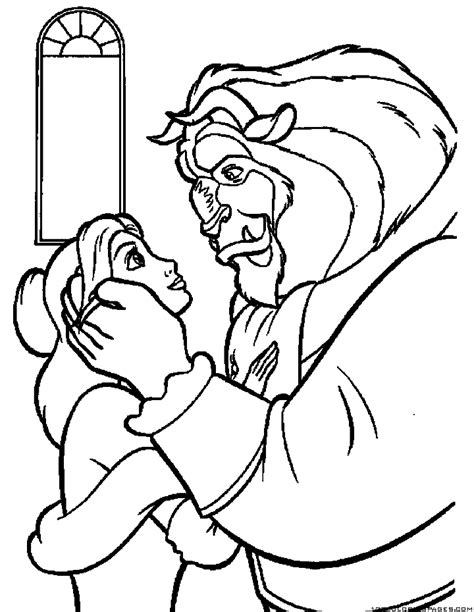 beauty   beast coloring pages part