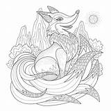 Renard Coloriage Colorare Animaux Mandala Mandalas Adulti Adultos Volpi Coloriages Foxes Zorros Adulte Espiegle Volpe Nouveau Justcolor Zorro Coloreardibujos Graceful sketch template