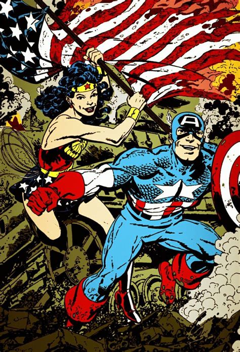 captain america and wonder woman coloring by