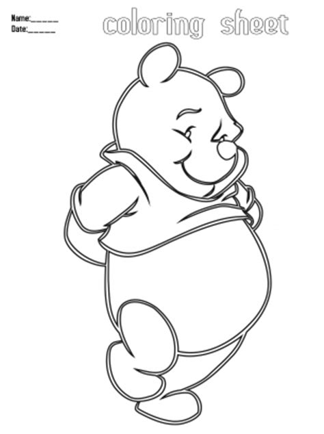 coloring sheets winnie  pooh