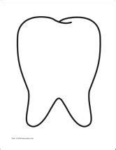 tooth coloring page google search tooth template dental health