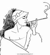 Fumatrice Misti sketch template