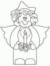Coloring Pages Angels Printable Blue Related sketch template
