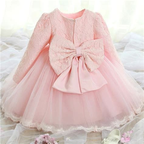 winter newborn baby dresses clothes  girls pink tulle dress baby