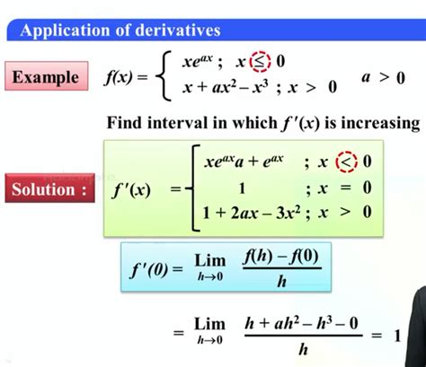 calculus derivative  piecewise functions mathematics stack exchange