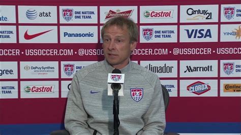 Jurgen Klinsmann Press Conference After World Cup Roster Announcement