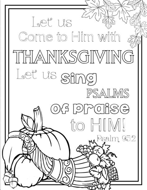 bible thanksgiving coloring pages