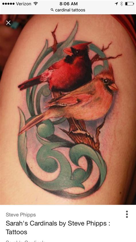 Pin By Ashley Dearmitt On Tattoo Ideas Cardinal Tattoos Red Cardinal