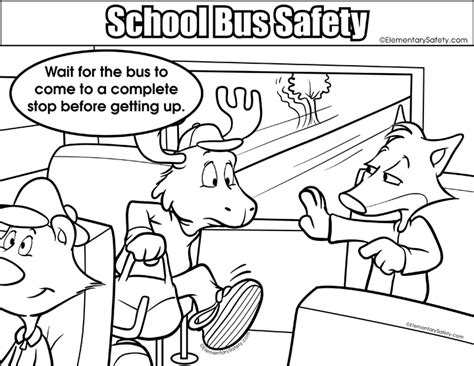 school bus safety coloring pages sketch coloring page