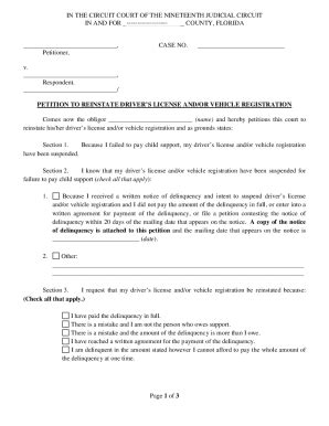 respondents motion  contest notice  delinquency  intent