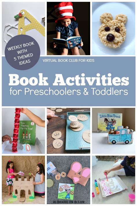 book activities  preschoolers  toddlers