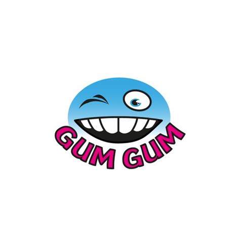 create  logomascot   youthful  energetic  gum gum  sugar  gum logo design