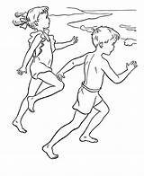 Schwimmen Ausmalbilder Kolorowanki Roku Pory Season Dzieci sketch template