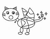 Coloring Magic Cat Coloringcrew sketch template