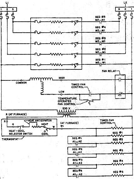 coleman evcon furnace sequencers diagram circuit