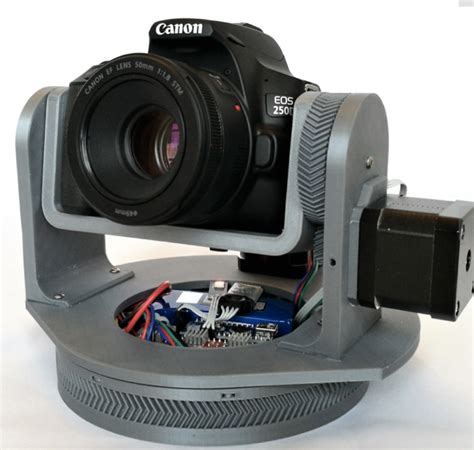 dslr camera pan tilt mount stepper motor driven dthursday dprinting adafruit industries