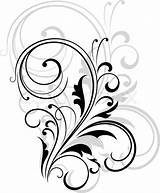 Simple Designs Elegant Floral Drawing Swirl Vector Pattern Swirling Clipart Drawings Repeat sketch template