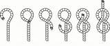 Figure Eight Knots Knot Tie Stopper sketch template