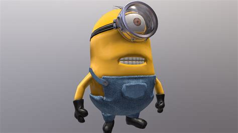 minion character rigging    model  cyber