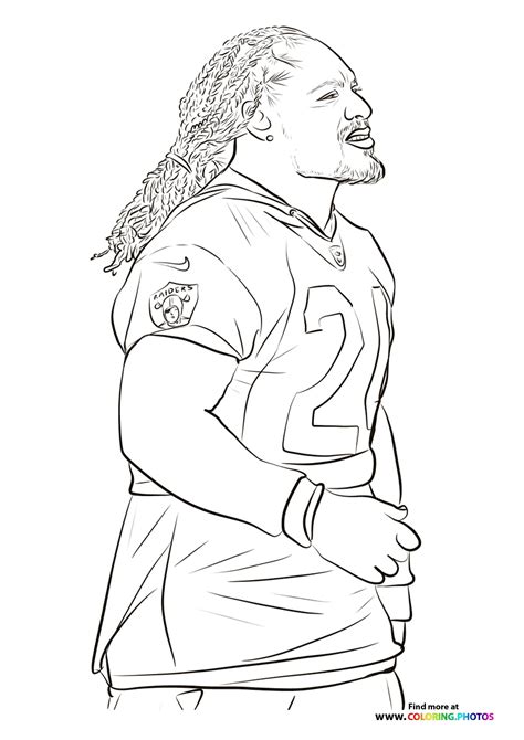 nfl players coloring pages  kids  print