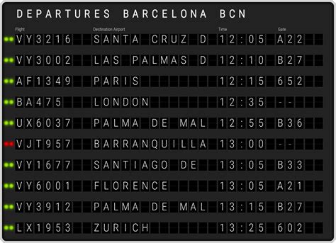 barcelona el prat airport departures bcn flight schedules
