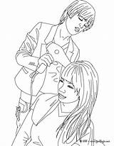Coloring Pages Salon Beauty Hairdresser Hair Getdrawings Hairstyle Getcolorings sketch template