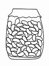 Coloring Jelly Beans Bean Printable Jar Pages Baked Colouring Color Drawing Getdrawings Kids Visit Popular Coloringhome sketch template