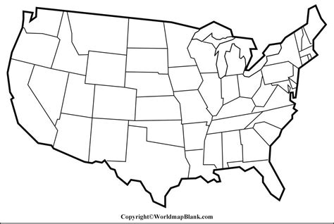 blank map   united states blank usa map