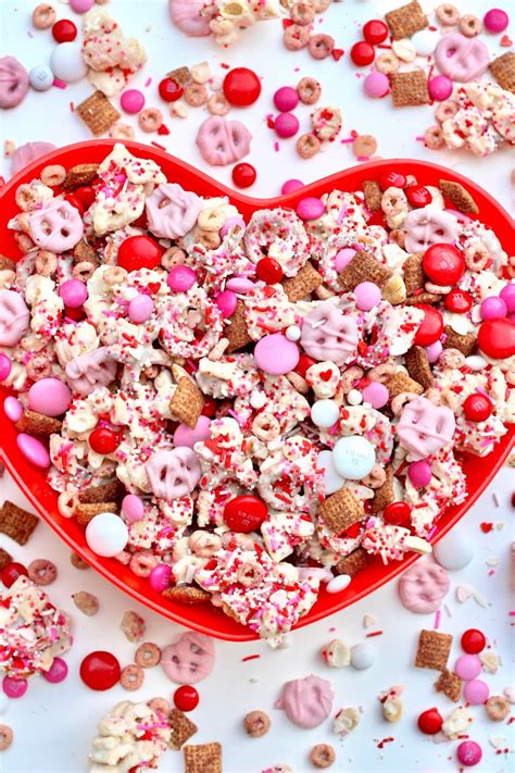 Valentine Sweetheart Snack Mix The Bakermama