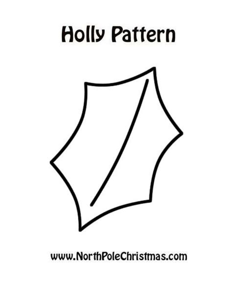 christmas holly leaf pattern northpolechristmascom christmas