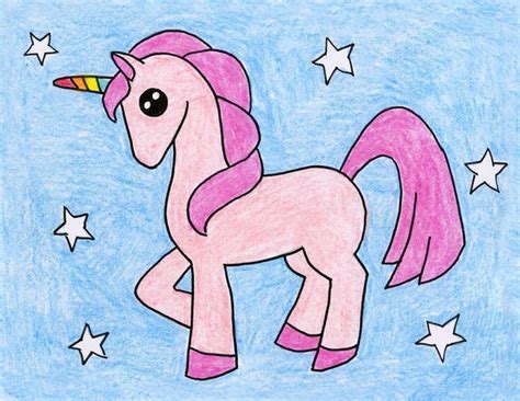 easy unicorn drawing art projects  kids   unicorn drawing