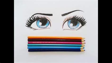 tutorial como desenhar e pintar olhos youtube
