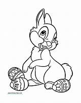 Coloring Easter Thumper Disney Pages Printable Disneyclips Stitch Eggs sketch template