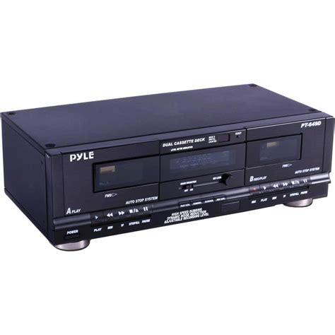pyle pro ptd dual cassette player  recorder ptd bh