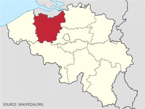 kaart van oost vlaanderen east flanders provincie kaart van belgie