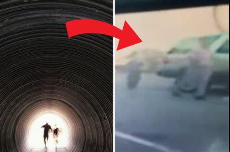 shock footage could prove time travel as men walk through wormhole daily star