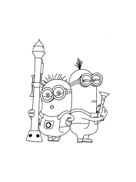 minion  war coloring page