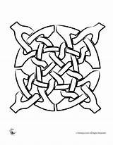 Coloring Celtic Pages Knot Mandala Knots Simple Popular Viking Jr Designs Patterns sketch template
