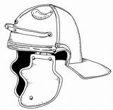 Roman Helmet Drawing Casque Romain Getdrawings sketch template