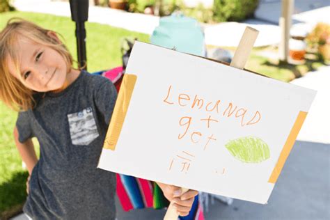 how to have a lemonade stand for charity cupcakes and cutlery