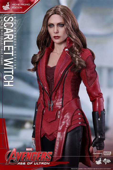 hot toys scarlet witch movie promo edition plastic and plush