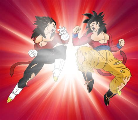 Goku Vs Vegeta Final Conflict Ssj4 By Odinforce23 On Deviantart