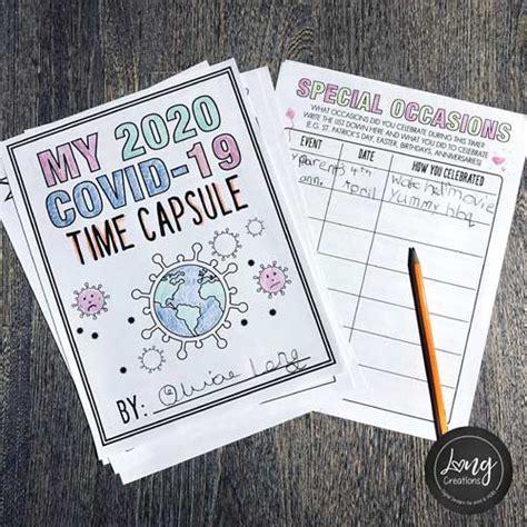 printable time capsule sheets family fun vancouver