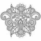 Coloring Pages Mandala Henna Adults Paisley Abstract Mehndi Floral Vector Book Doodles Elements Flowers Illustration Stock Pattern Tattoo Tatoo Shutterstock sketch template
