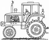 Tracteur Agricole Colorier Gratuit Loader Tracteurs Deere sketch template