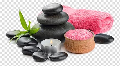 lighted tealight candle day spa stone massage beauty parlour spa day