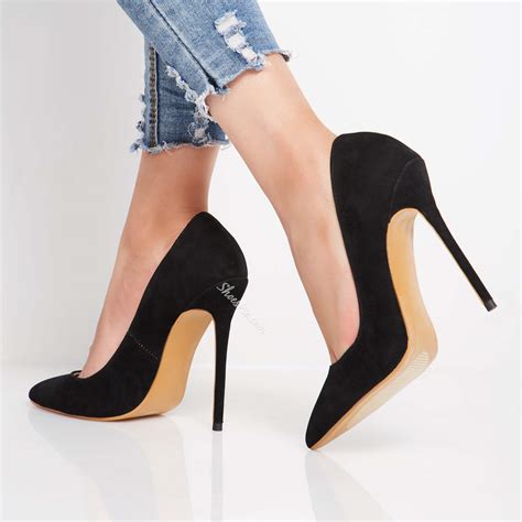 shoespie black classic suede sexy stiletto heels shoespiecom