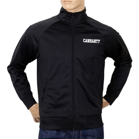 trendy and stylish men s carhartt track jacket in black