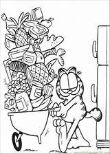 Coloring Pages Garfield Odie Color Kids sketch template